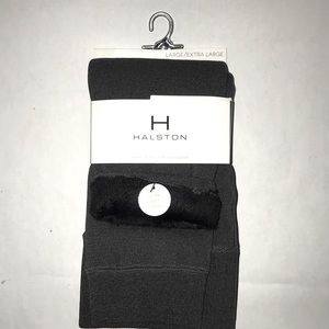 H BY HALSTON FAUX FUR LINED LEGGINGS-XL